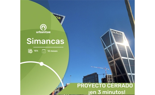 Proyecto Simancas, financiado por Urbanitae en dos minutos y medio