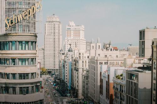 Vista de la Gran Vía de Madrid