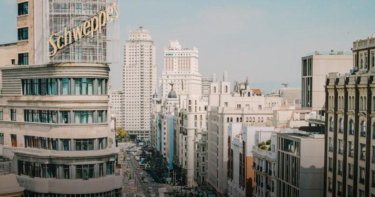 Vista de la Gran Vía de Madrid