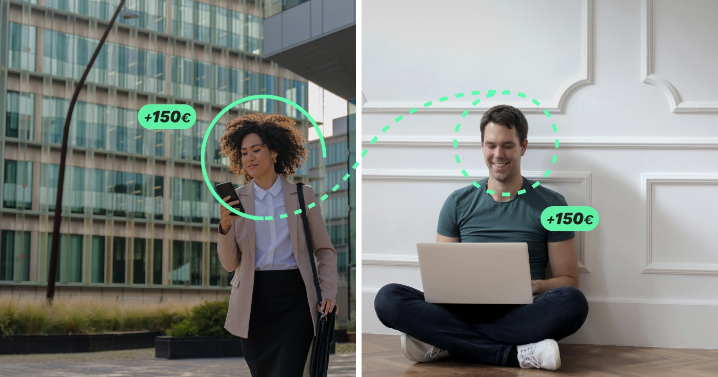 Programa de referidos de Urbanitae: invita y gana hasta 150€. Urbanitae referral programme: invite and earn up to €150. Programme de parrainage Urbanitae : jusqu’à 150 €. Programma referral Urbanitae: invita e guadagna fino a 150 €. Programa de referidos da Urbanitae: convide e ganhe até 150 €. Urbanitae-Empfehlungsprogramm: bis zu 150 €.